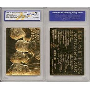 BEATLES FOR SALE Album Cover 23KT Gold Card Sculpted Limited Graded GEM MINT 10 in Saudi Arabia