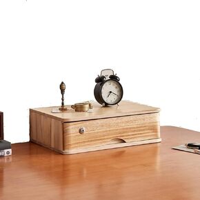 Flat File Cabinet Storage, Desktop Drawer Cabinet, Desk Organizers - Wooden Desktop Storage Box With Lockable Drawers, School Office Supplies A4 Desk Accessories, Flat File Cabinet ( 3 Layer) in Saudi Arabia