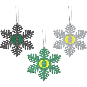 FOCO NCAA Unisex-Adult 3-Pack Metal Glitter Snowflake Holiday Christmas Tree in Kuwait