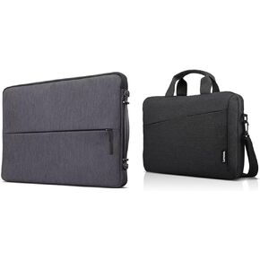 حقيبة كمبيوتر محمول Lenovo Urban مقاس 14 بوصة لأجهزة الكمبيوتر المحمول/الكمبيوتر المحمول/الكمبيوتر اللوحي متوافقة مع MacBook Air/Pro مقاومة للماء - رمادي فحمي وحقيبة كمبيوتر محمول T210، حقيبة كتف للكمبيوتر المحمول أو الكمبيوتر اللوحي in Kuwait