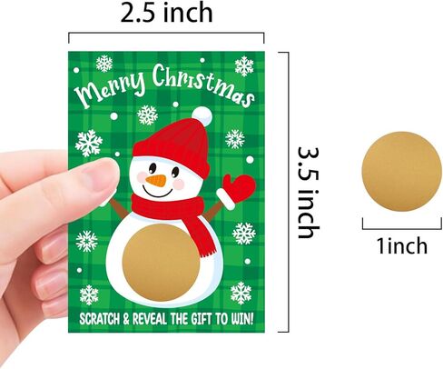 MOUNMDA Winter Scratch-Off Cards - 36 Pcs Winter Party Activity for Family Groups Adults Holiday Favors Baby Shower Activity Vouchers Festive Raffle Tickets in Saudi Arabia