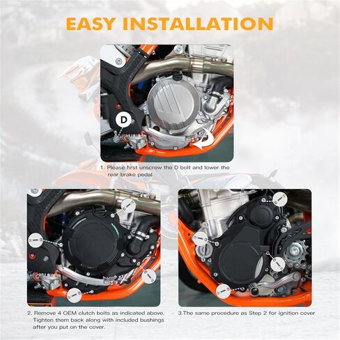 علبة المرافق، غطاء علبة المرافق مناسب لـ KTM EXC-F 350 250 2017-2023 XCF-W 350 2020-2022 Freeride 4T 250 F غطاء حماية علبة المرافق in Saudi Arabia