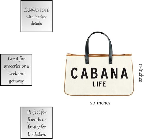 حقيبة يد سانتا باربارا ديزاين ستوديو تحمل كل مجموعة من القماش القطني بنسبة 100% باللونين الأسود والأبيض مع مقابض جلدية in Kuwait