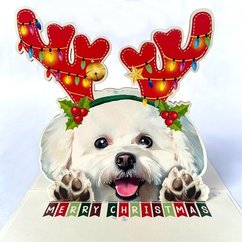 3D Pop-Up English Bulldog Dog Birthday Card - Cute Dog with Cake Celebration, Whimsical Happy Birthday Greeting for Dog Lovers - English Bulldog 3D Birthday Pop Up Card in Saudi Arabia