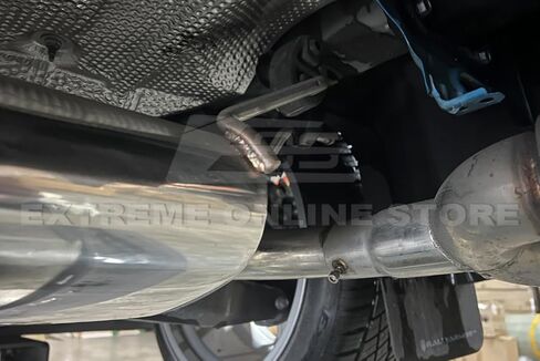 بديل لسيارة تويوتا كورولا هاتشباك 2.5 بوصة T-304 من الفولاذ المقاوم للصدأ رباعية 4 بوصة أطراف محترقة طقم نظام عادم خلفي كاتم للصوت in Saudi Arabia