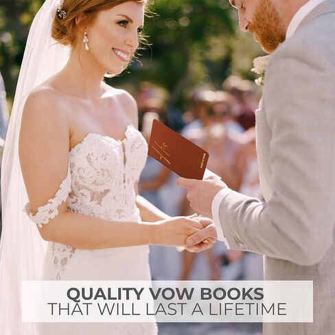 Elegant Vow Books With Gold Foil Lettering For Your Wedding - Perfectly Sized His and Hers Vow Books With Plenty Of Pages To Write Whatever is on Your Heart - A Beautiful Addition For The Wedding Day in Saudi Arabia