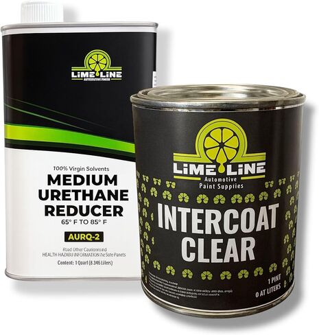 LiME LiNE Automotive Basecoat with Urethane Reducer Quart Combo Pack (Intercoat Clear Combo.) in Saudi Arabia