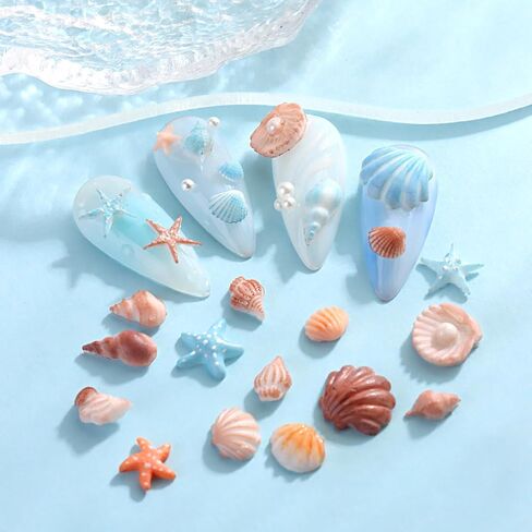 Furtherpretty Nail Art Silicone Molds Set, 3PCS 3D Plumeria Flower & Ocean Seashell Nail Charm Molds with Carving Pen, Clear Nail Molds for Nail Art Design, DIY Manicure Tools, Moldes para Uñas in Saudi Arabia