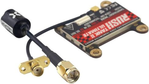 جهاز ارسال فيديو FPV VTX Rush Tank II V2 5.8G FPV PIT/25/200/500/800mW قابل للتبديل مع هوائي فوكسير لطائرات السباق بدون طيار FPV in Saudi Arabia