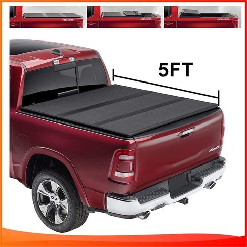 Suitable for 5 Ft Hard Tri-Fold Tonneau Cover for Nissan Frontier (2005-2025) - Durable, Weather-Resistant Truck Bed Protection in Saudi Arabia