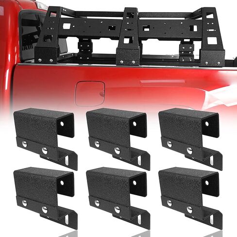 Hooke Road 6 Pcs Tonneau Cover Adapters Fit Bed Rack for Toyota Tacoma 2005-2023 2nd 3rd Gen Truck in Saudi Arabia