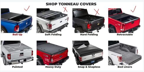 Hooke Road 6 Pcs Tonneau Cover Adapters Fit Bed Rack for Toyota Tacoma 2005-2023 2nd 3rd Gen Truck in Saudi Arabia