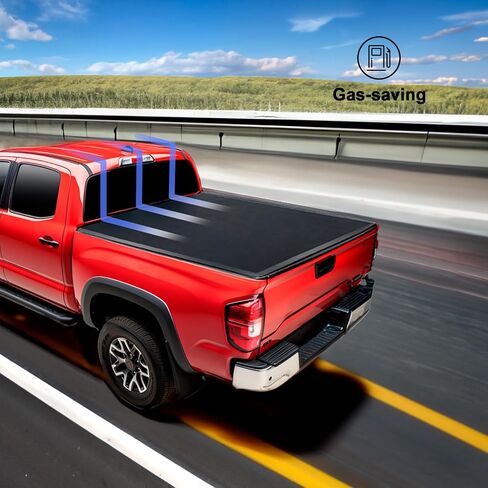غطاء تونيو قابل للطي بطول 6 أقدام لسيارة Toyota Pickup، غطاء سرير شاحنة ناعم متوافق مع 2005-2015 Toyota Tacoma بطول 6 أقدام (73.5 بوصة) من جانب Fleetside/Styleside Bed، وليس من أجل سرير Flareside/Stepside in Saudi Arabia