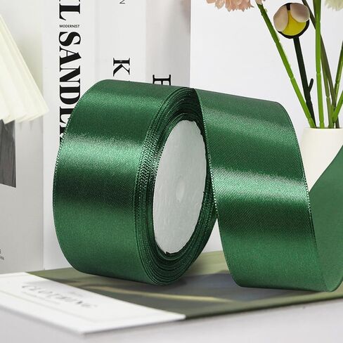 Solid Satin Ribbon, 50 Yards Craft Fabric Ribbon for Gift Wrapping Floral Bouquets Wedding Party Decoration -1.5 Inch 50 Yards, Golden Yellow in Saudi Arabia