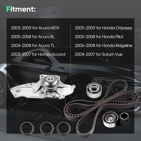 SCITOO مؤقت اشتعال عدة 2003-2018 لـ Acura ، 2005-2017 لهوندا ، 2004-2007 لـ Saturn 3.7L ، 3.2L ، 3L WPH045 in Saudi Arabia