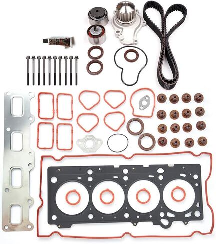 HS26202PT-3 Timing Belt Kit Head Gasket Bolts Sets fit for 2003-2009 for Chrysler for PT Cruiser 2.4L 2002-2005 for Jeep for Liberty 2.4L 2003-2006 for Jeep for Wrangler 2.4L replace in Saudi Arabia