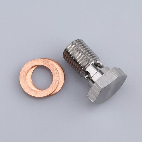 M12x1.25 Metric Stainless Steel 4 Holes Banjo Bolt Brake Fitting Adapter 22mm Long in Saudi Arabia