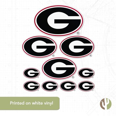 Desert Cactus University of Georgia Sticker Bulldogs UGA Dawgs Stickers Vinyl Decals Laptop Water Bottle Car Scrapbook T3 (Type 3-2) in Kuwait