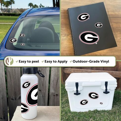 Desert Cactus University of Georgia Sticker Bulldogs UGA Dawgs Stickers Vinyl Decals Laptop Water Bottle Car Scrapbook T3 (Type 3-2) in Kuwait