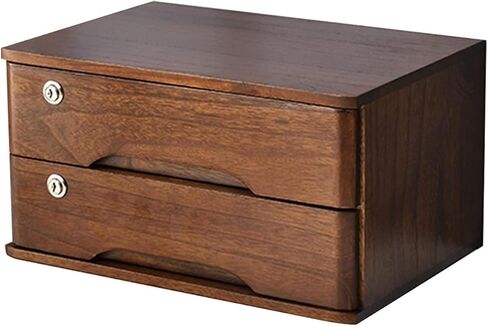 Drawer Type Multi Layer A4 Flat File Cabinet, Desk Organizers, Desktop Solid Wood Storage Box, Office Supplies Storage Organizer, For Home Office Counter Craft Decoration (3 Layer) in Saudi Arabia