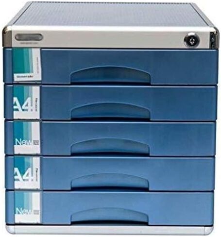 File Cabinet Lockable Aluminum Alloy Data Office Storage Drawers Confidential Lock Desktop Organizer Bookshelf in Saudi Arabia