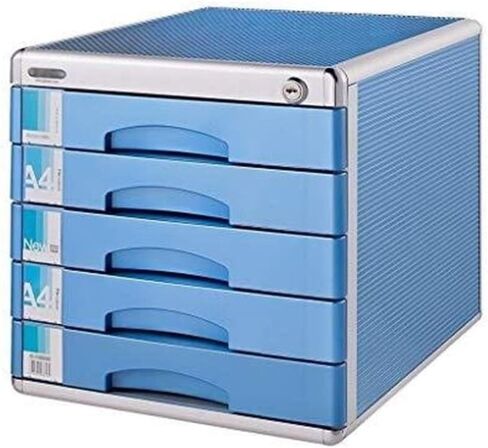 File Cabinet Lockable Aluminum Alloy Data Office Storage Drawers Confidential Lock Desktop Organizer Bookshelf in Saudi Arabia