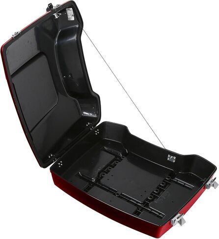 XMT-MOTO Razor Tour Trunk+Backrest Pad Fit for Harley Touring Road King Road Glide Street Glide Electra Glide 2009-2013 Red in Saudi Arabia