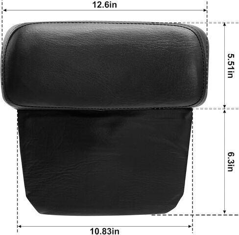 XMT-MOTO Razor Tour Trunk+Backrest Pad Fit for Harley Touring Road King Road Glide Street Glide Electra Glide 2009-2013 Red in Saudi Arabia