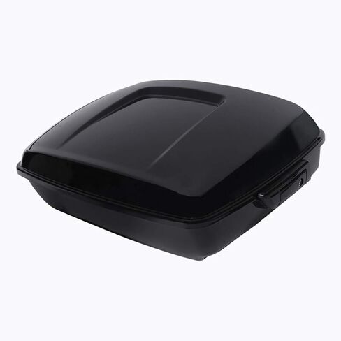 Chopped Trunk W/Black Luggage Rack & King Backrest For 2014-2025 Harley Touring Road King Street Glide Road Glide Electra Glide in Saudi Arabia