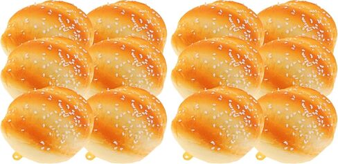 6 قطع من الخبز الاصطناعي من NOLITOY، خبز السمسم المزيف، خبز PU محاكاة الخبز، نموذج طعام واقعي، خبز فرنسي للمنزل، متجر الكعك، عرض الدعامة in Kuwait