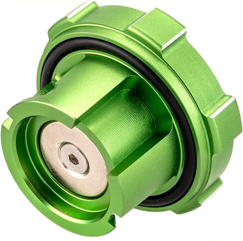 غطاء الوقود المغناطيسي الخام الألومنيوم قبعات الديزل الخضراء متوافقة مع دودج رام 1500 2500 3500 2019-2024 in Kuwait