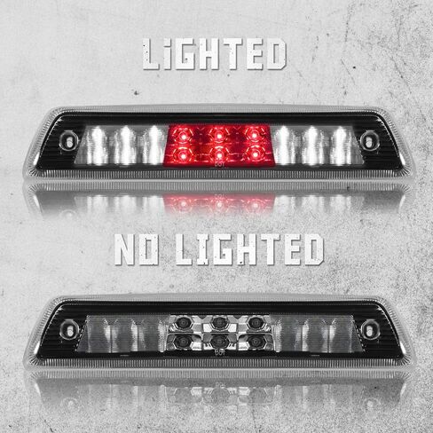 ضوء توقف ثالث عالي التركيب متوافق مع 2009-2014 Ford F150، 10-14 Lincoln Mark LT المركز الثالث للشحن العكسي الخلفي LED شريط ضوء الفرامل الخلفي صفين (كروم) in Kuwait