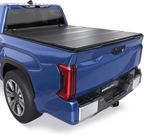 Fiberglass Quad Hard Tonneau Cover Compatible for 2014-2021 Toyota Tundra Fleetside Truck Bed Cover - 5.5 FT Bed On Top 66.7 inch in Saudi Arabia