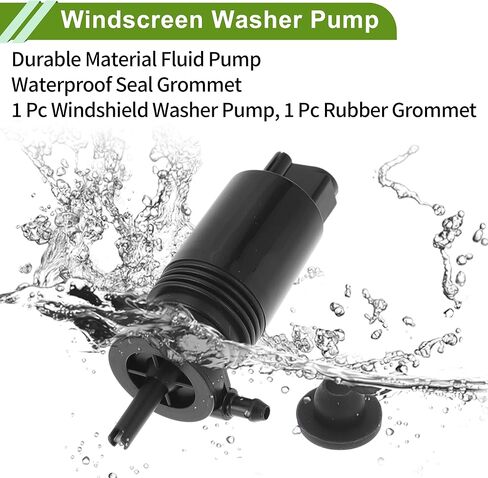 ACROPIX Windshield Washer Pump with Grommet for Acura MDX 2014-2020 Front Washer Fluid Pump Windshield Wiper Pump No.2318660121 Black 1 Set in Saudi Arabia