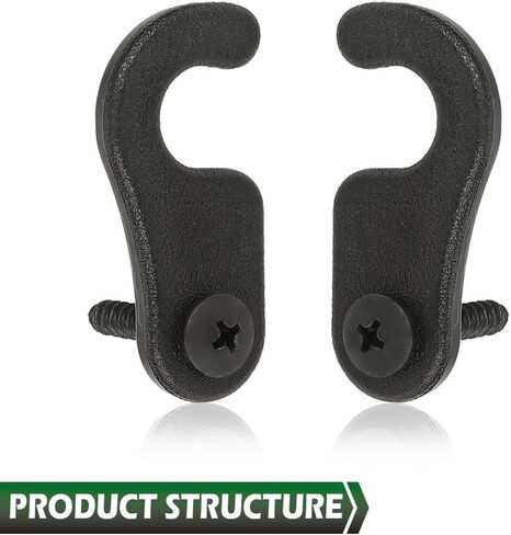 GRAND ORANGE 2pcs Taccom Sun Visor Clips Compatible with Jeep 2018 & Newer Jk, Jl, Jt Gladiator, Wrangler Black in Saudi Arabia