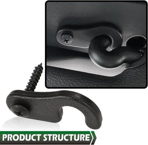 GRAND ORANGE 2pcs Taccom Sun Visor Clips Compatible with Jeep 2018 & Newer Jk, Jl, Jt Gladiator, Wrangler Black in Saudi Arabia