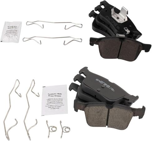 Front and Rear Brake Pad Set Ceramic Hardware Compatible with 2020-2021 Ford Escape 2021 Bronco Sport 2020-2021 Lincoln Corsair in Saudi Arabia