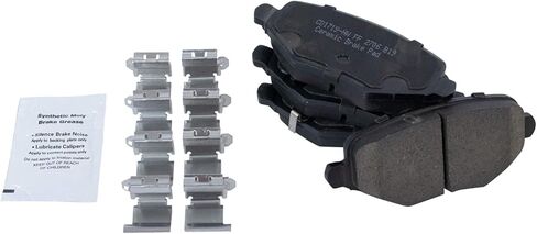 Front and Rear Brake Pad Set Ceramic Hardware Compatible with 2012-2016 Chrysler Town and Country 2012-2016 Dodge Grand Caravan 2012-2014 Volkswagen Routan 2012-2015 Ram CV 2013 Dodge Journey in Saudi Arabia