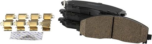Front and Rear Brake Pad Set Ceramic Hardware Compatible with 2012-2016 Chrysler Town and Country 2012-2016 Dodge Grand Caravan 2012-2014 Volkswagen Routan 2012-2015 Ram CV 2013 Dodge Journey in Saudi Arabia