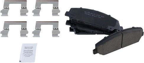 Front and Rear Brake Pad Set Ceramic Hardware Compatible with 2017-2021 Nissan Titan in Saudi Arabia