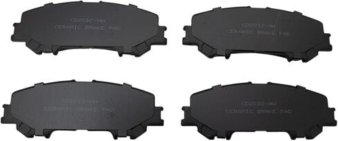 Front and Rear Brake Pad Set Ceramic Hardware Compatible with 2017-2021 Nissan Titan in Saudi Arabia