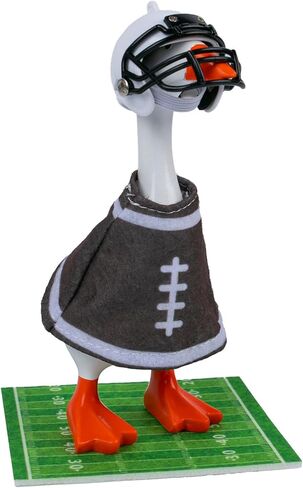 7 Inch Desk Goose Outfit Football Mini Goose Clothes & Football Headwear, Felt Magnetic Desktop Geese Costume, Funny Desk Geese Accessories for Football Fans, Office & Home Decor in Kuwait