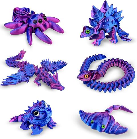 3D Printed Dinosaur Bones Animals - Flexible Fidget Stuff for Adults, Home Office Decor, Stocking Stuffers Bulk, Birthday Party Halloween in Saudi Arabia