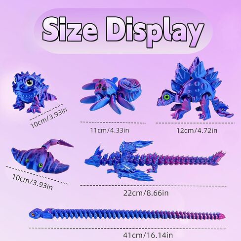 3D Printed Dinosaur Bones Animals - Flexible Fidget Stuff for Adults, Home Office Decor, Stocking Stuffers Bulk, Birthday Party Halloween in Saudi Arabia
