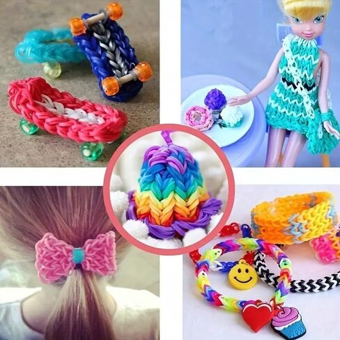 Rubber bands, small mini 6 colors, 500 pieces in a pack of 1.2 inches, perfect for creative production, office and home use in Saudi Arabia