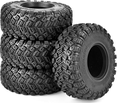 إطارات 2.2 RC الزاحفة 4 قطع من المطاط الناعم لجميع التضاريس، ارتفاع 125 مم، تناسب TRX4 Sport، Redcat Everest 10، Axial SCX10 Capra 4WS RBX10 Ryft، إطارات RC للطرق الوعرة مع حشوات من الفوم in Kuwait