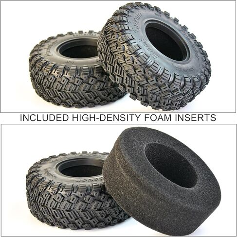 إطارات 2.2 RC الزاحفة 4 قطع من المطاط الناعم لجميع التضاريس، ارتفاع 125 مم، تناسب TRX4 Sport، Redcat Everest 10، Axial SCX10 Capra 4WS RBX10 Ryft، إطارات RC للطرق الوعرة مع حشوات من الفوم in Kuwait