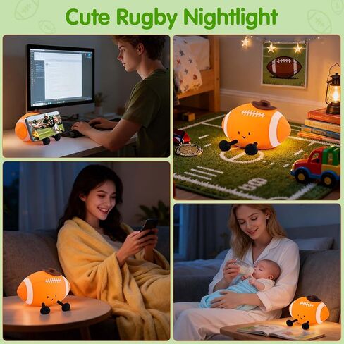 Cute Pumpkin Silicone Night Light - Funny Lamp, Dimmable, Rechargeable, Nursery Squishy Light for Breastfeeding, Room Décor in Saudi Arabia