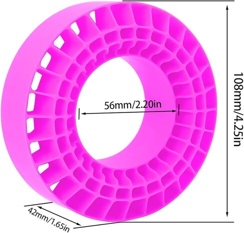 4pcs Silicone Insert Foam 1.9inch Wheel Tires Silicone Rubber Tire Waterproof Inserts Fit for RC Crawler (Blue) in Saudi Arabia