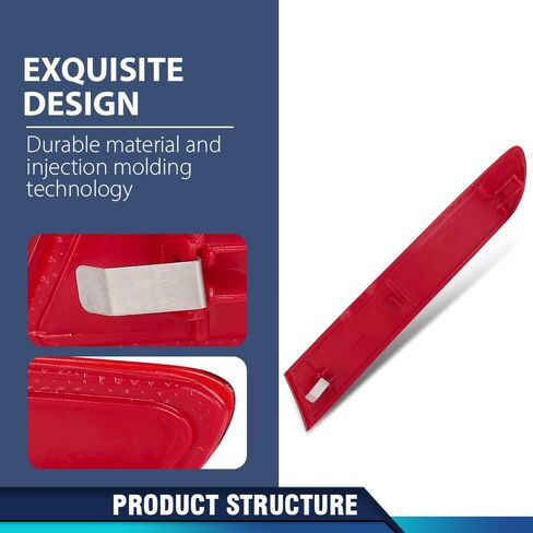 PIT66 Rear Bumper Reflector Left Driver Side Compatible with BMW F25 X3 Series sDrive28i xDrive28d xDrive28i xDrive35i 2015-2017 63257352209, 63 25 7 352 209 Red Len in Saudi Arabia